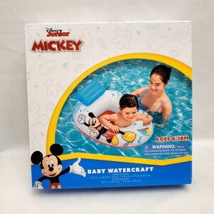 Disney Jr Mickey Mouse Baby Watercraft Float Seat Pool Floatie-Ages 6-18 M◇NIB!